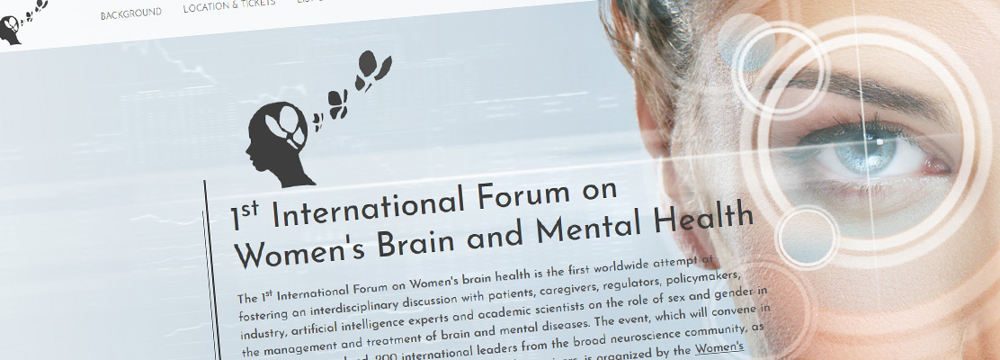 Neue Homepage / Onepage erstellt: 1st International Forum on Women's Brain and Mental Health